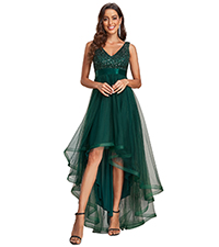 formal dress wedding guest dress evening dress ball gown high low dress prom dress 