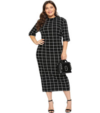 plus bodycon midi dress