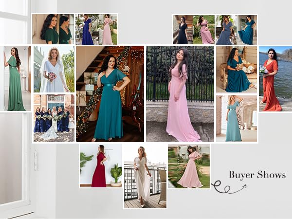 Ever-Pretty Women''s Short Sleeve Chiffon Long Formal Evening Dress