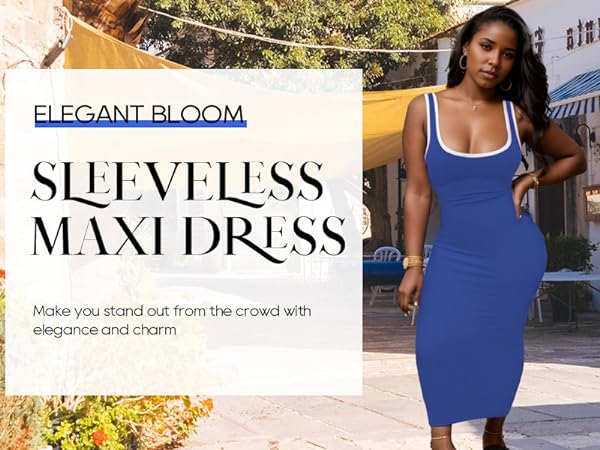 Sexy Sleeveless Bodycon Tank Dress