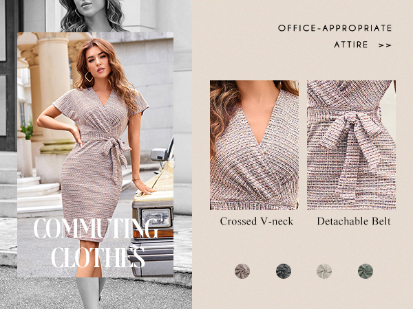 Tweed Work Pencil Dress