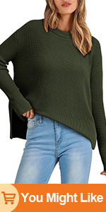 large chunky knit sweater  Black sweater for ladies Womens sweaters dressy casual Cozy sweater