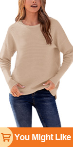 Sweater for women Batwing tops for women Long sleeve sweater Womens knit sweater